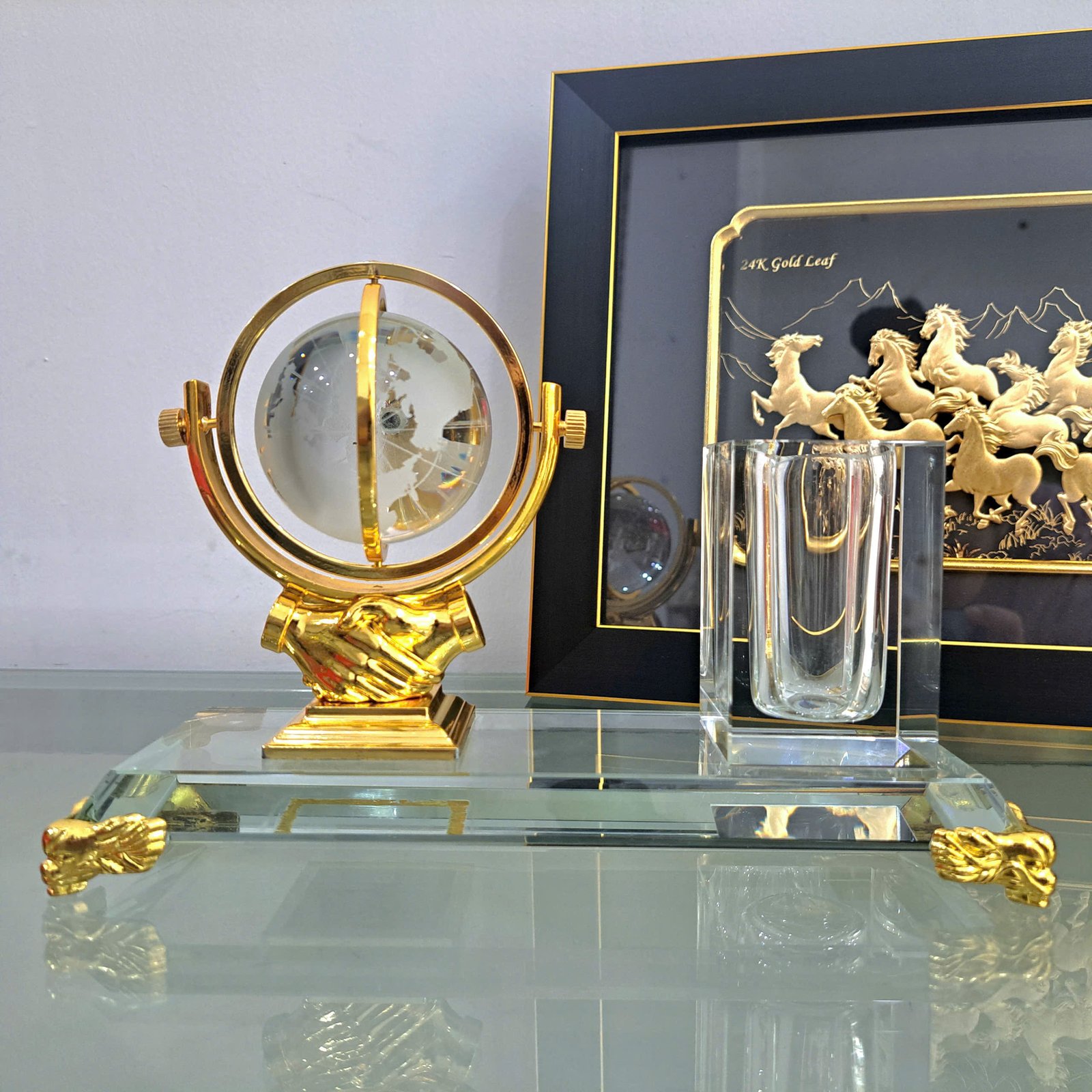 Hộp bút doanh nhân quả địa cầu